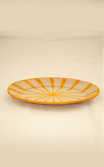 YELLOW DESSERT PLATE