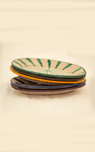 INDIVIDUAL TURQUOISE PLATE