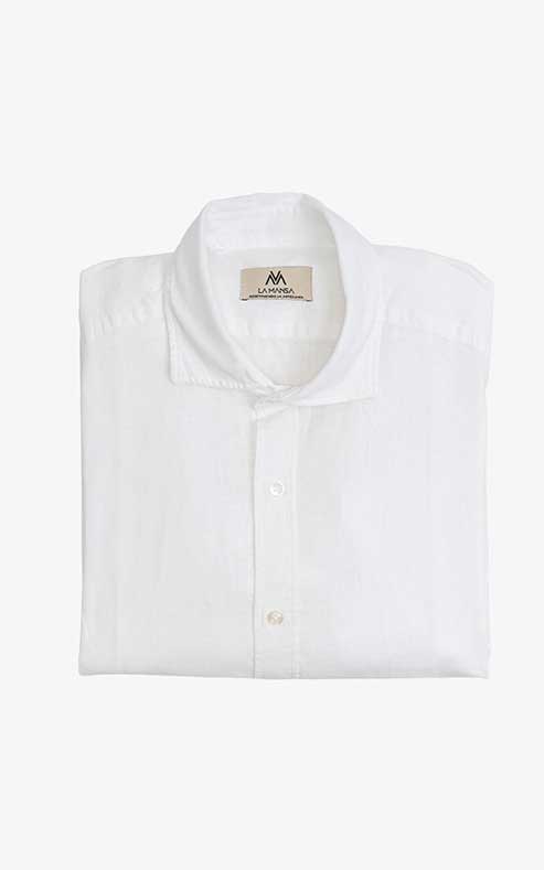POLERA LINO MEZCLA BLANCA