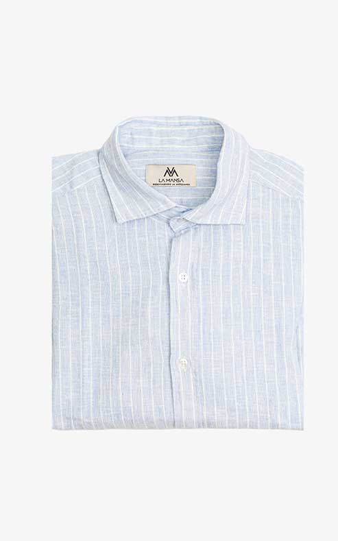 POLERA LINO MEZCLA RAYAS