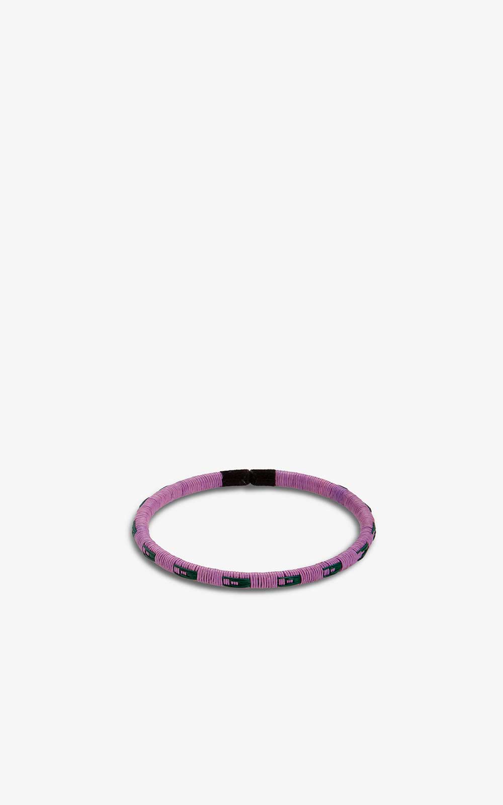 Pulsera Wengue Lila y Negra