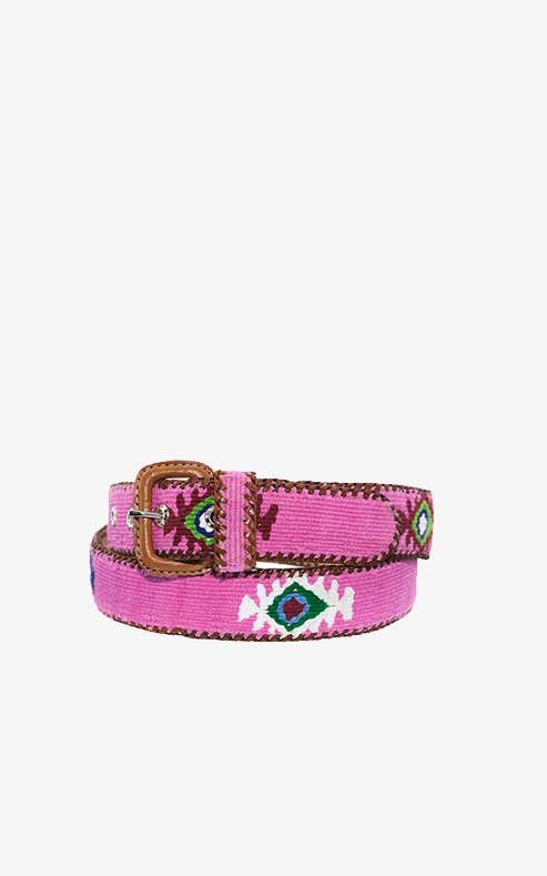 Hot Pink Ethnic Belt