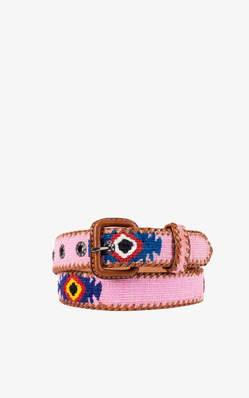 Cinturón Étnico Rosa Palo