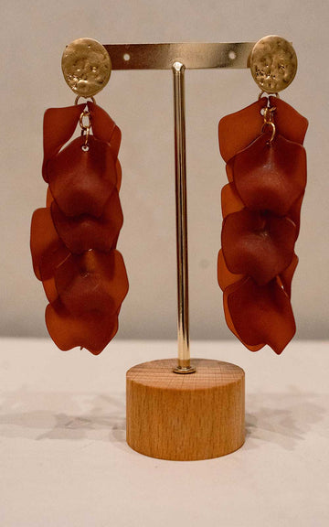 Terracotta Petal Earring