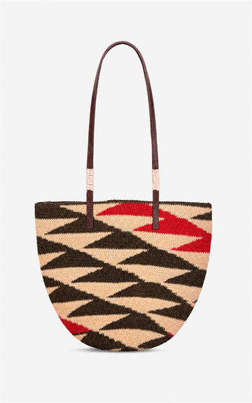 SHIGRAS STUDIO BROWN & RED