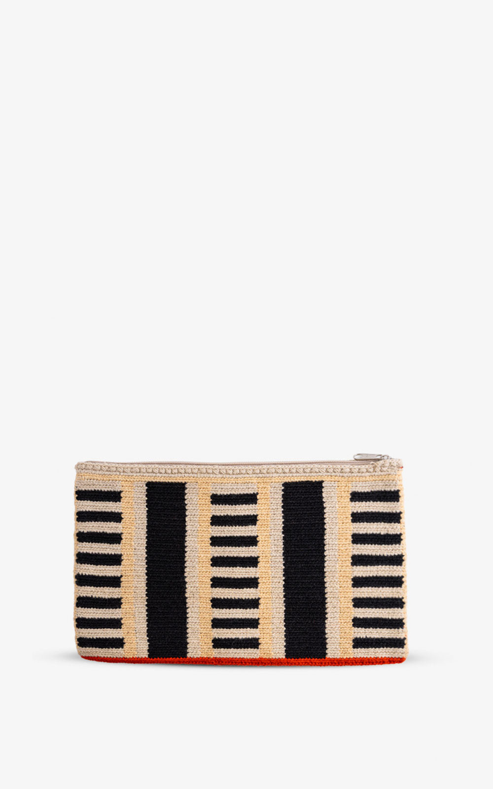 Clutch Bolivar Wayuu Black Cebra