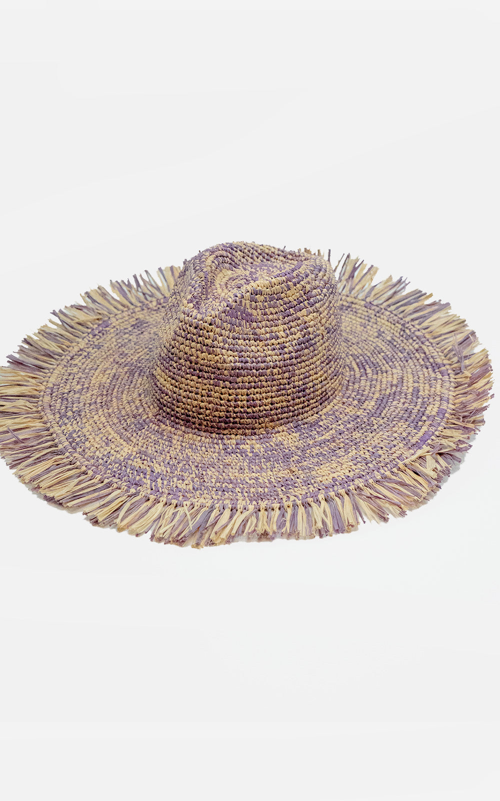 SOMBRERO IBIZA LILA + NATURAL
