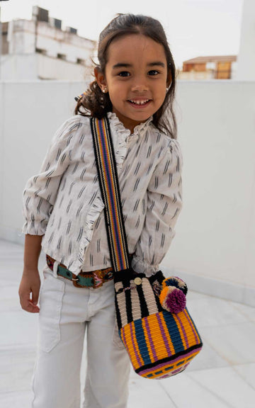 Wayuu small port cheerful bag