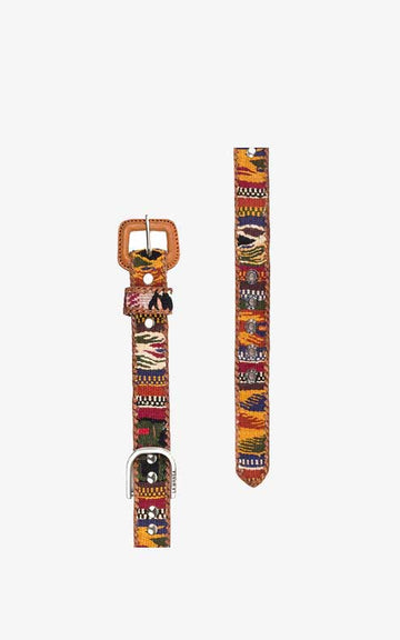 Ethnic Earth Dog Collar Leather Buckle