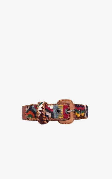 Ethnic Earth Dog Collar Leather Buckle