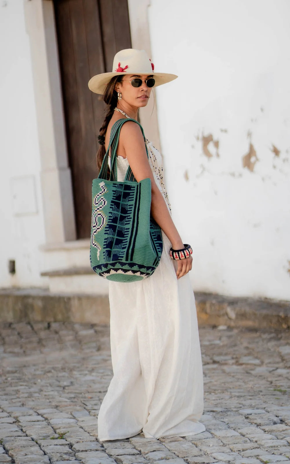Wayuu Green Serpent Totem