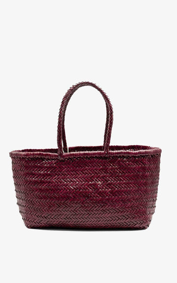 BAMBOO TRIPLE JUMP SMALL BURGUNDY BAG