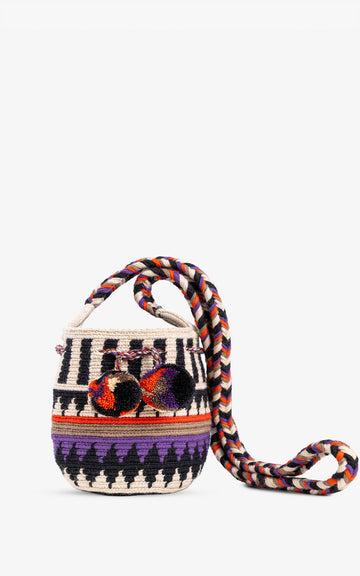 SMALL WAYUU UTOPIA MORADA ASA TRENZADA