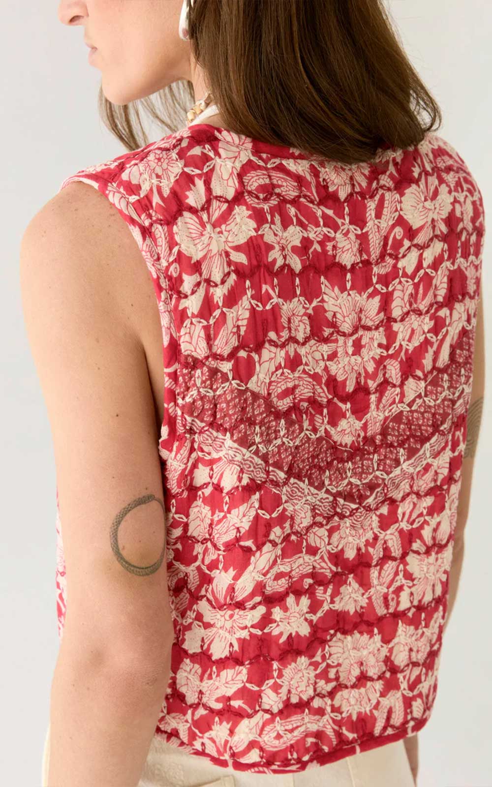 SANDRO IVORY VEST