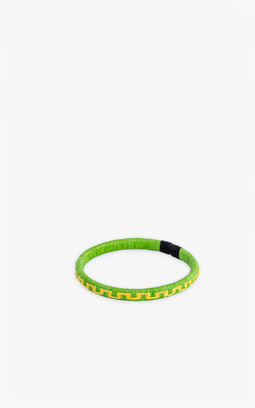 PULSERA WENGUE 5MM VERDE LIMÓN