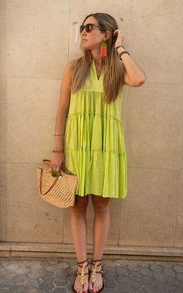 Lime Short Dress - Nema