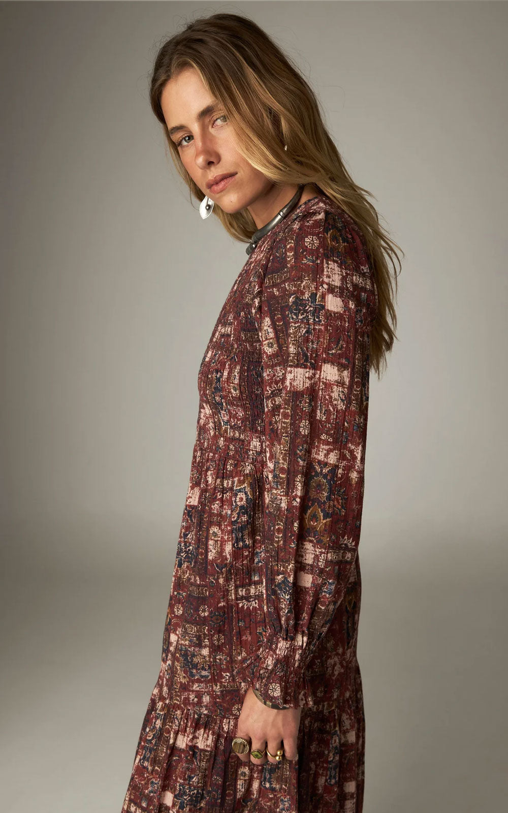 LEANDRA TOBACCO DRESS