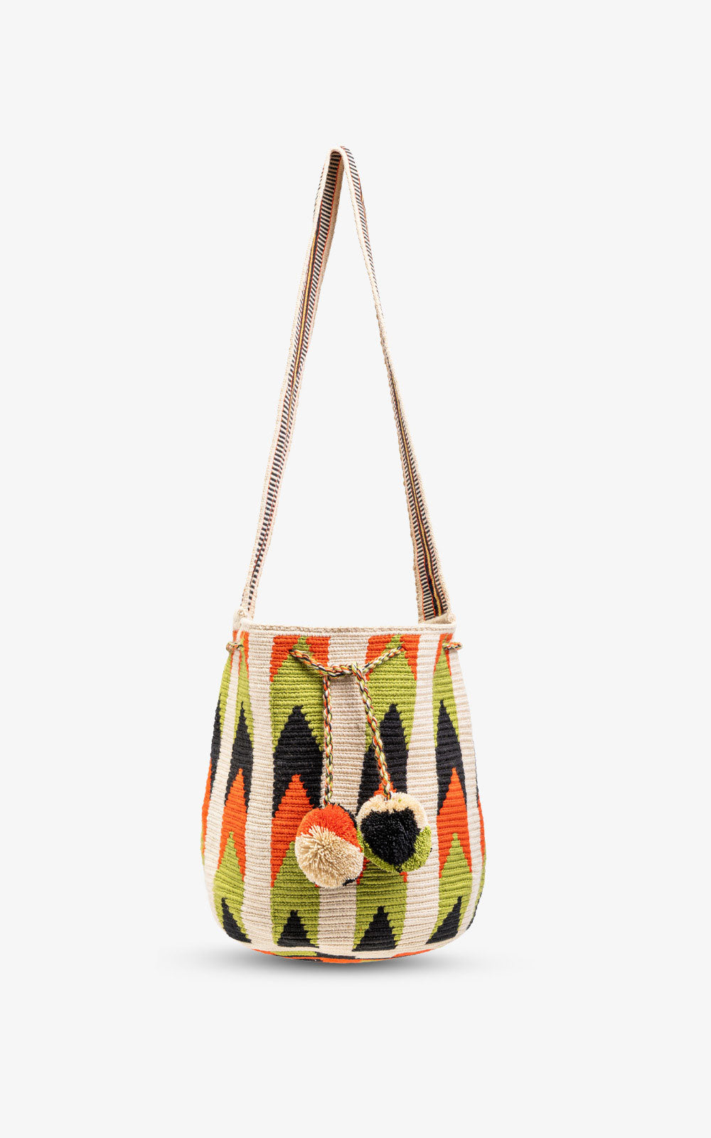 WAYUU GRANDE ZIGZAG NARANJA VERDE