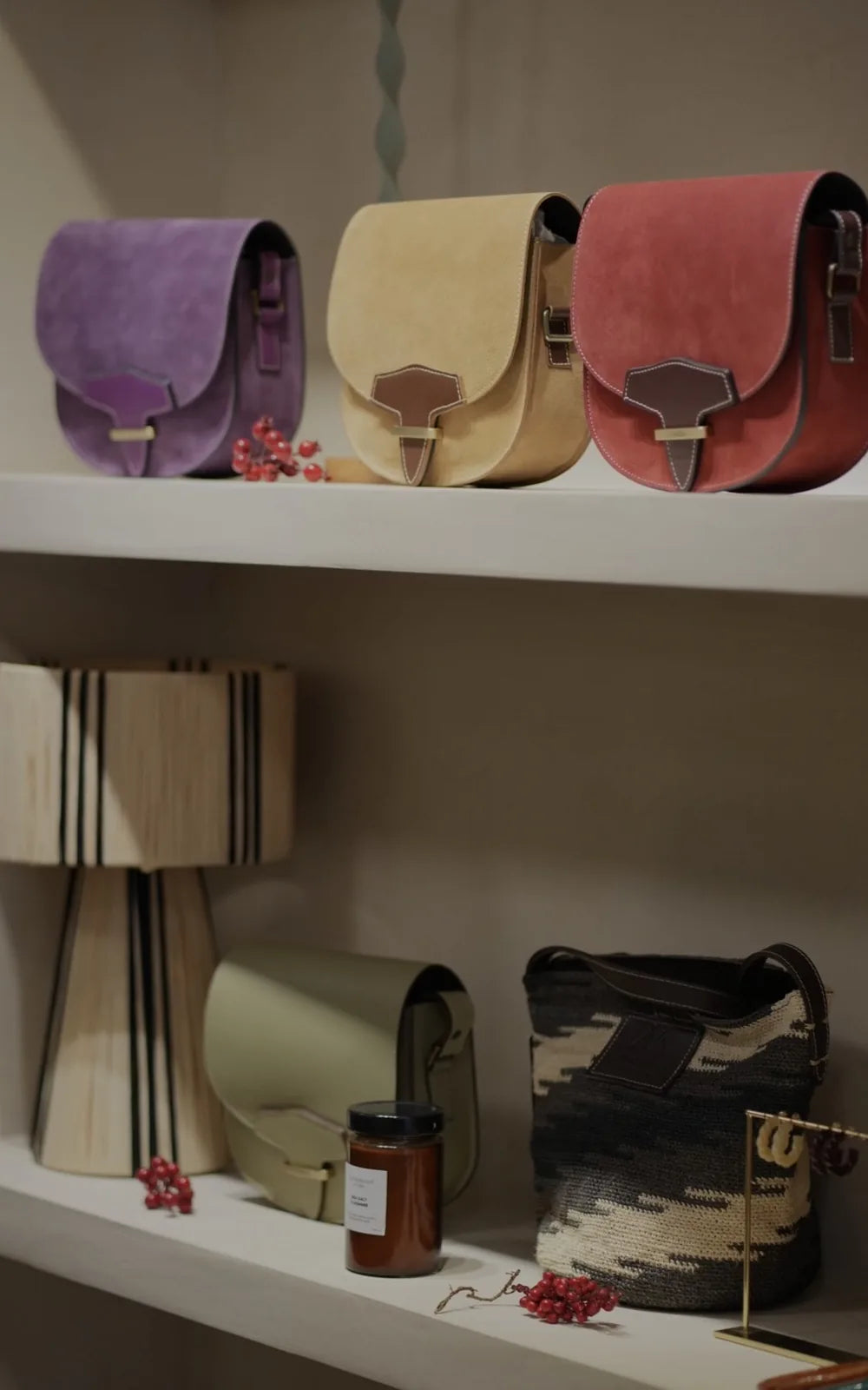 BOLSO MEDIA LUNA BUGANVILLA ANTE