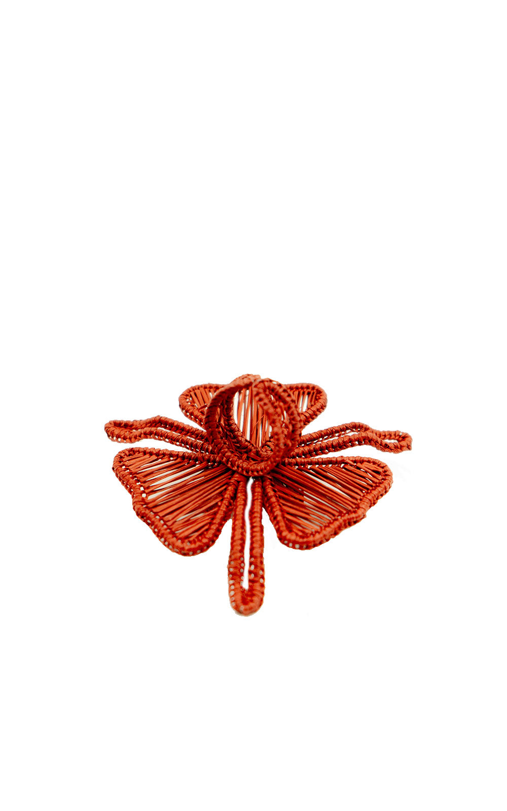 Red Medallion Earring