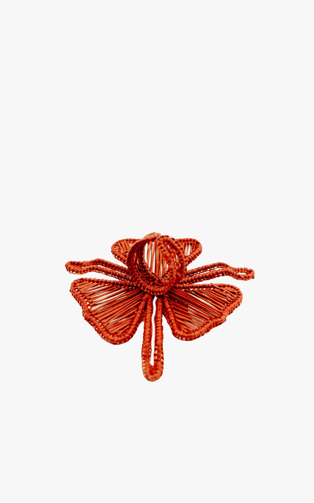 Red Medallion Earring