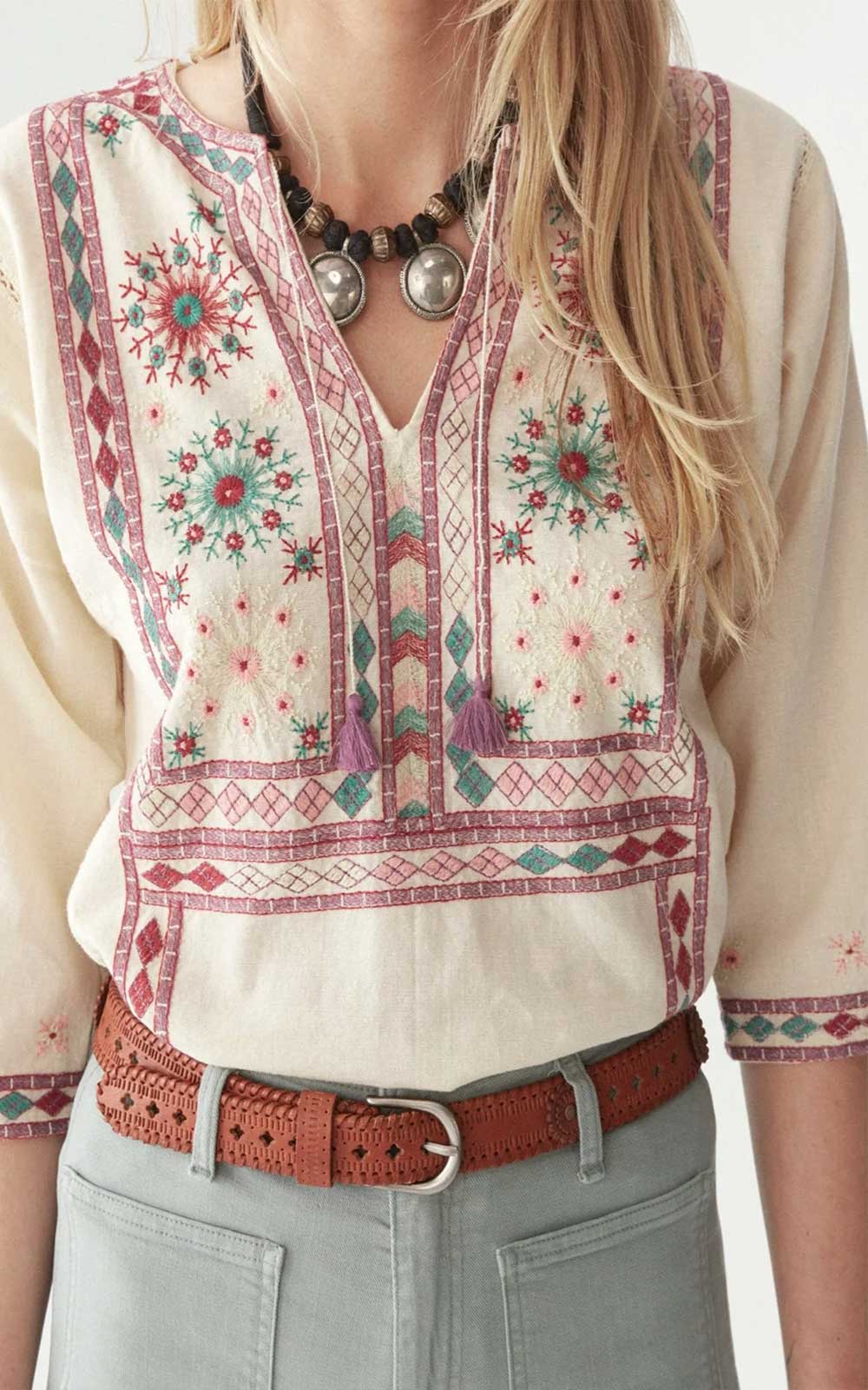 BLUSA NIMIRTA OVER THE RAINBOW