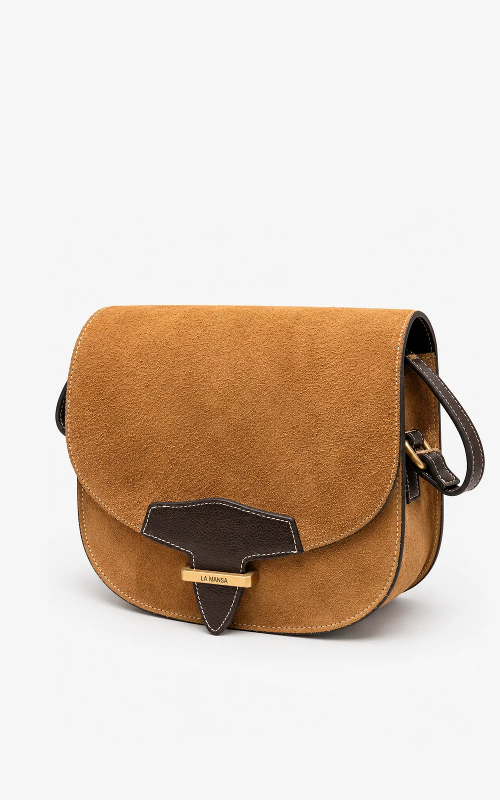 BOLSO MEDIA LUNA CAMEL ANTE