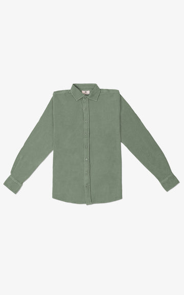 CAMISA PIQUE MANGA LARGA VERDE