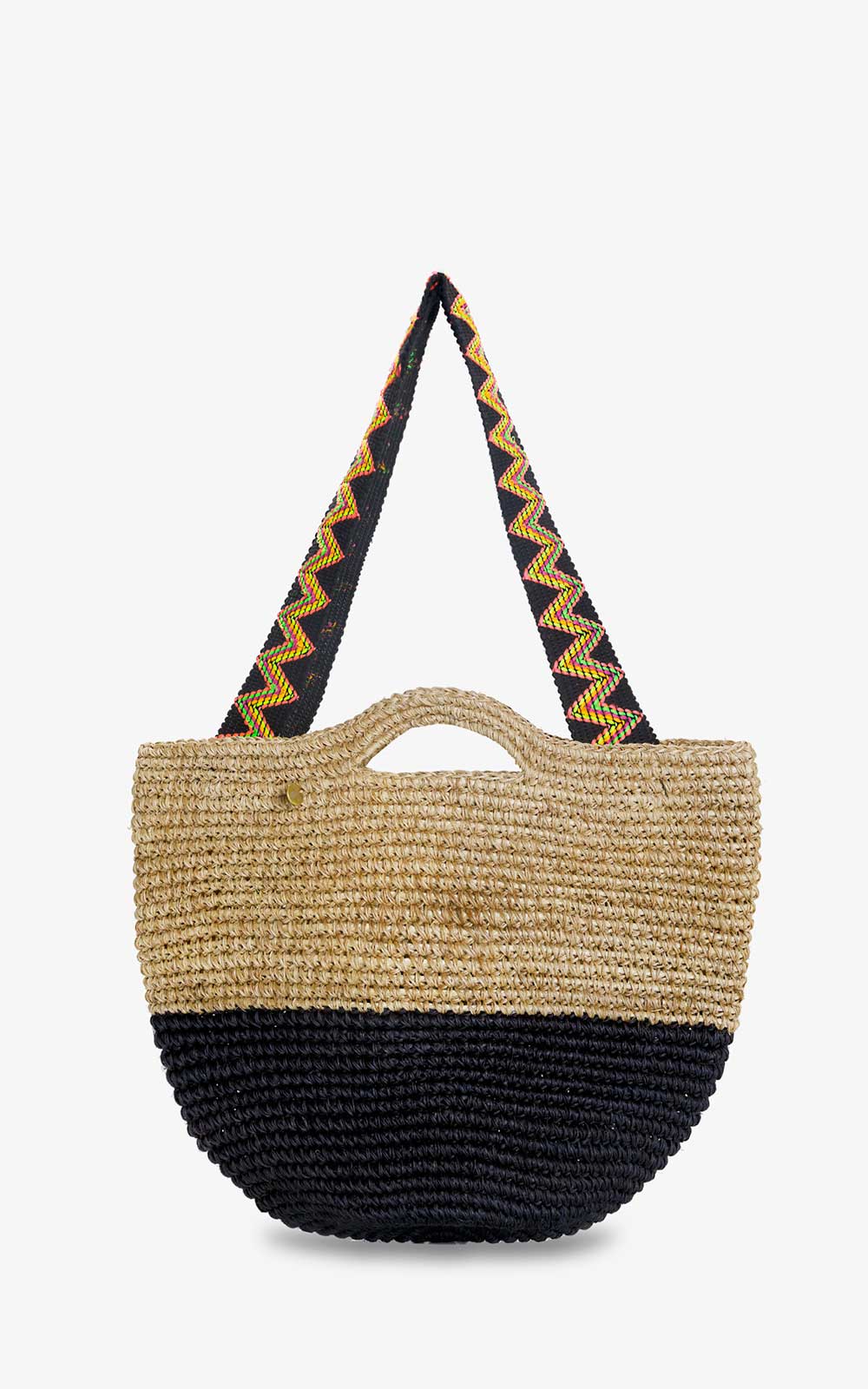 Ethnic Medium Black Basket