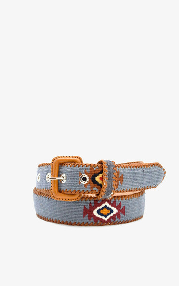 Pearl Grey Ethnic Belt