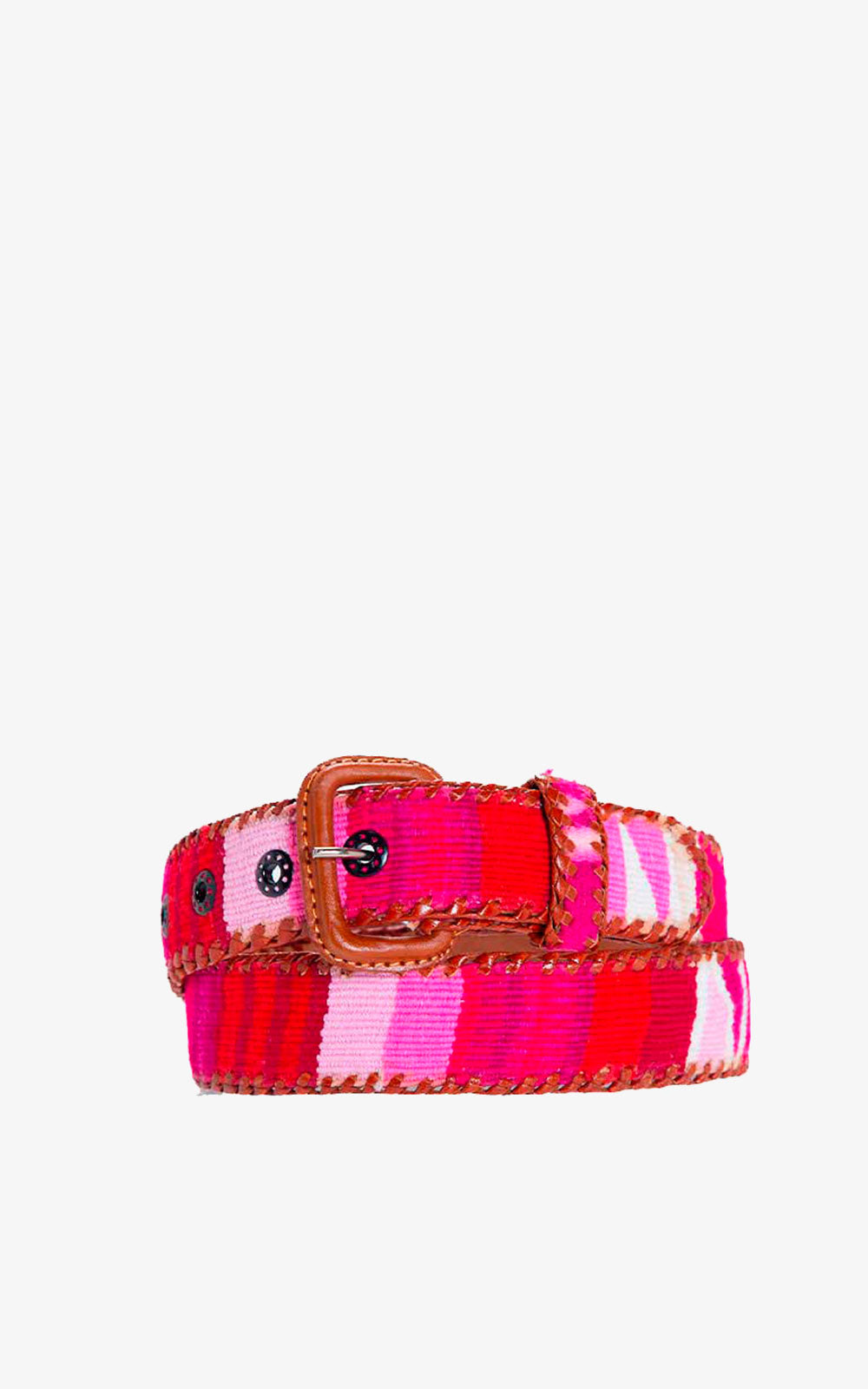 CINTURÓN ÉTNICO ROSA CEBRA