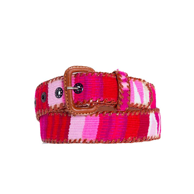 Pink Zebra Ethnic Belt