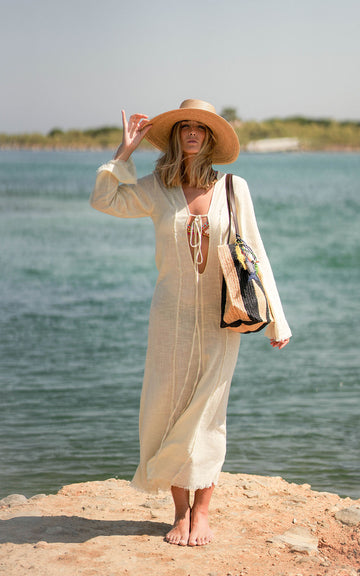 VESTIDO HAVEN RAW EDGE