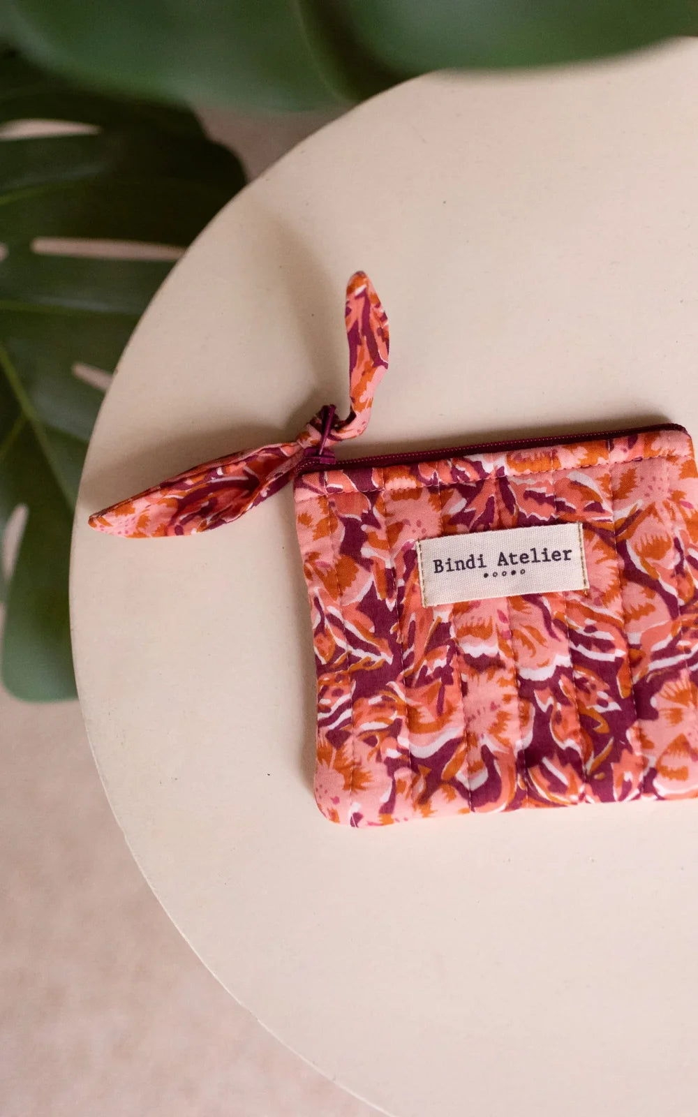 Monedero Leone Ciruela ambiente - Bindi Atelier