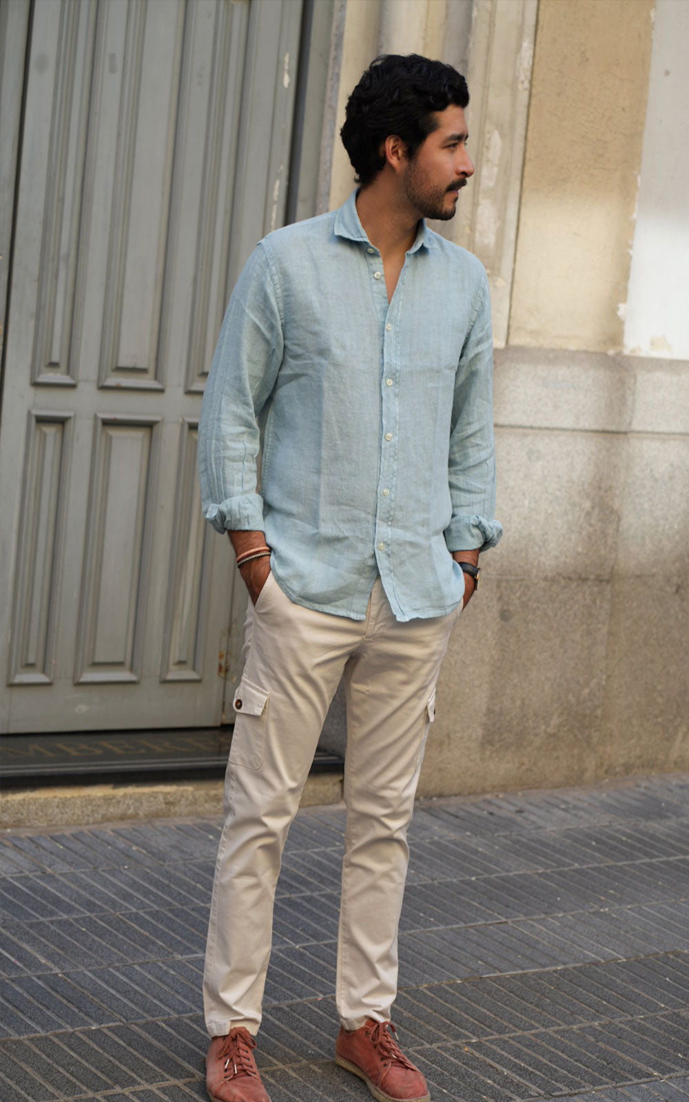 PANTALÓN CARGO BEIGE