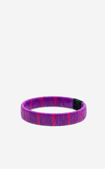 PULSERA WENGUE 10mm VIOLETA LILA