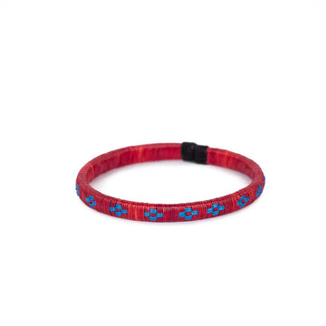 Red Blue Wenge Bracelet