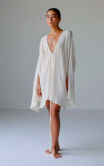 SAYDA MINI DRESS NATURAL