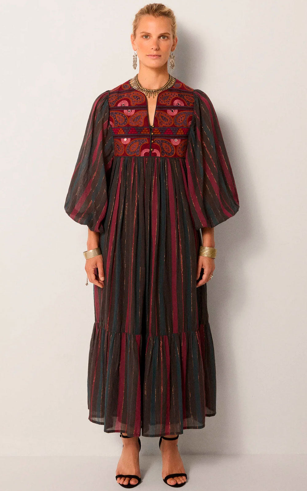 VESTIDO ISADORA BURGUNDY