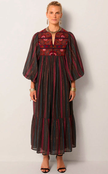 VESTIDO ISADORA BURGUNDY
