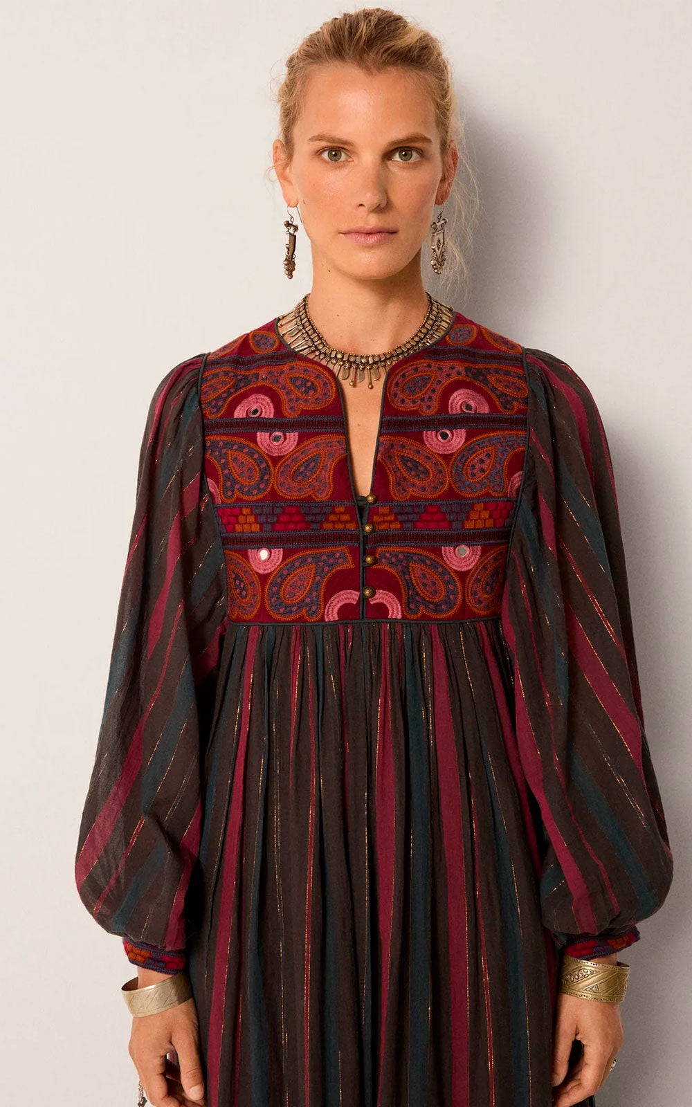 VESTIDO ISADORA BURGUNDY