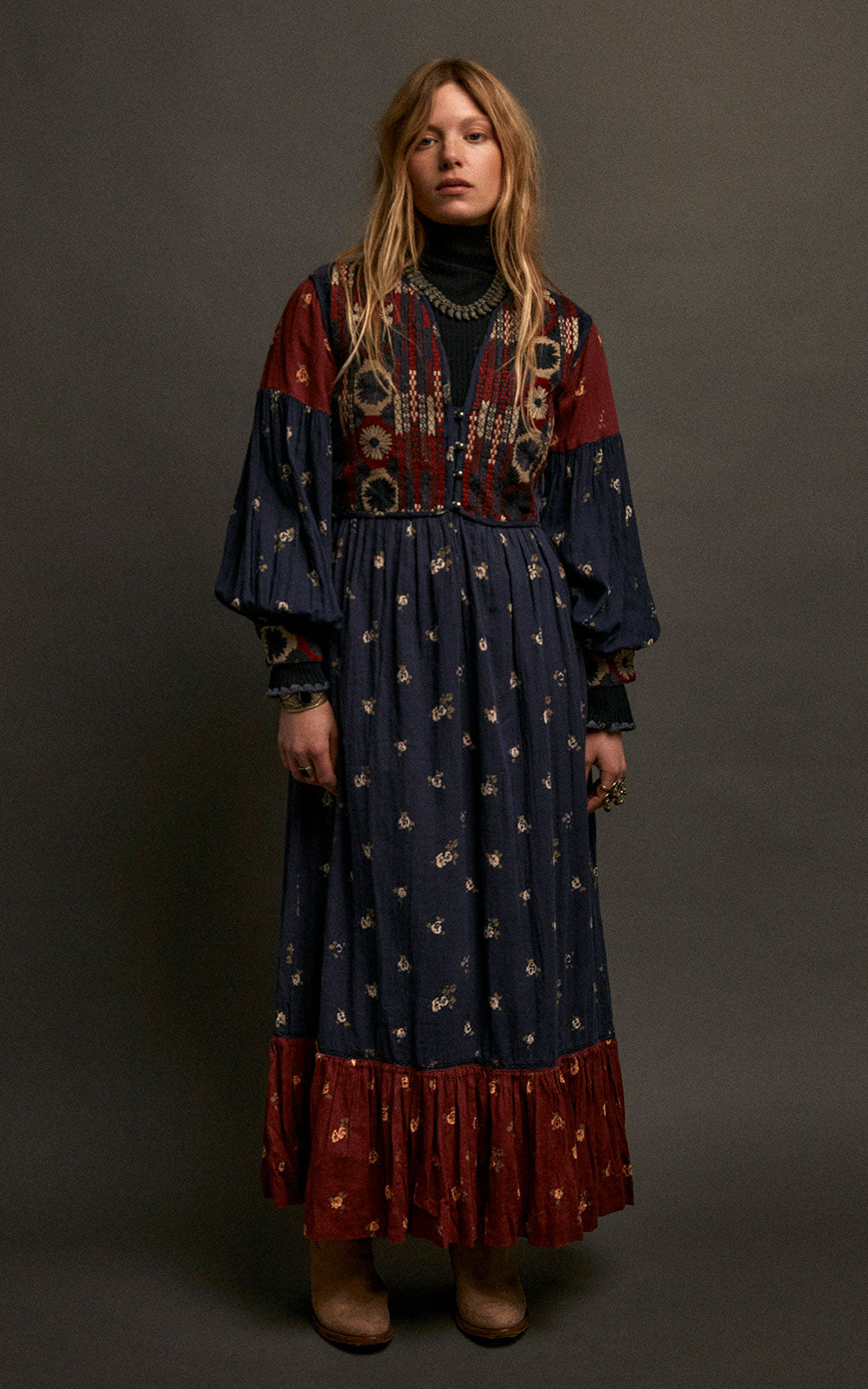 VESTIDO GINEVRA MARINO