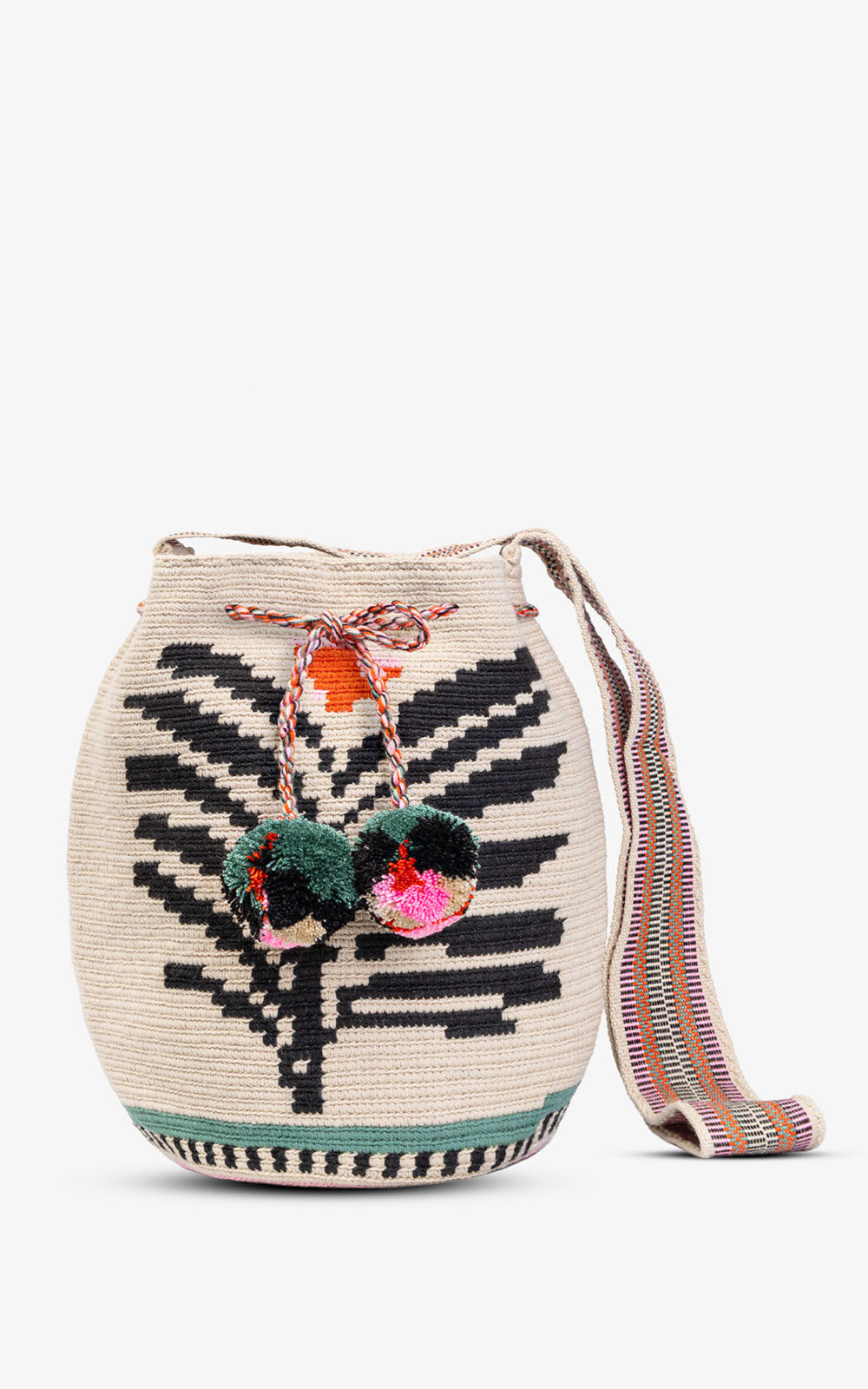 CROSSBODY WAYUU FLOR NOIR