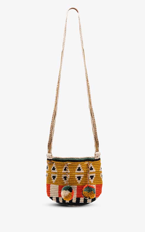 Bolso Wayuu pequeño Etiopía con asa plana
