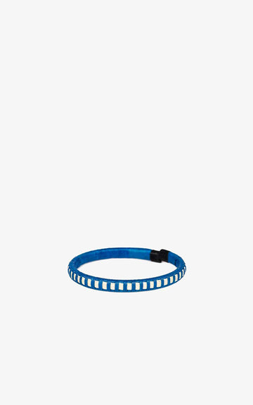 PULSERA WENGUE 5MM AZUL