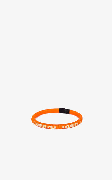 PULSERA WENGUE 5MM NARANJA SIMBOLO