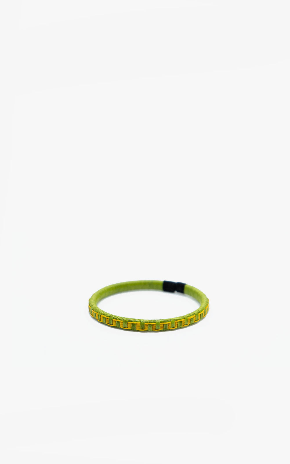 WENGUE BRACELET 5MM ENGLISH GREEN ZIGAZG