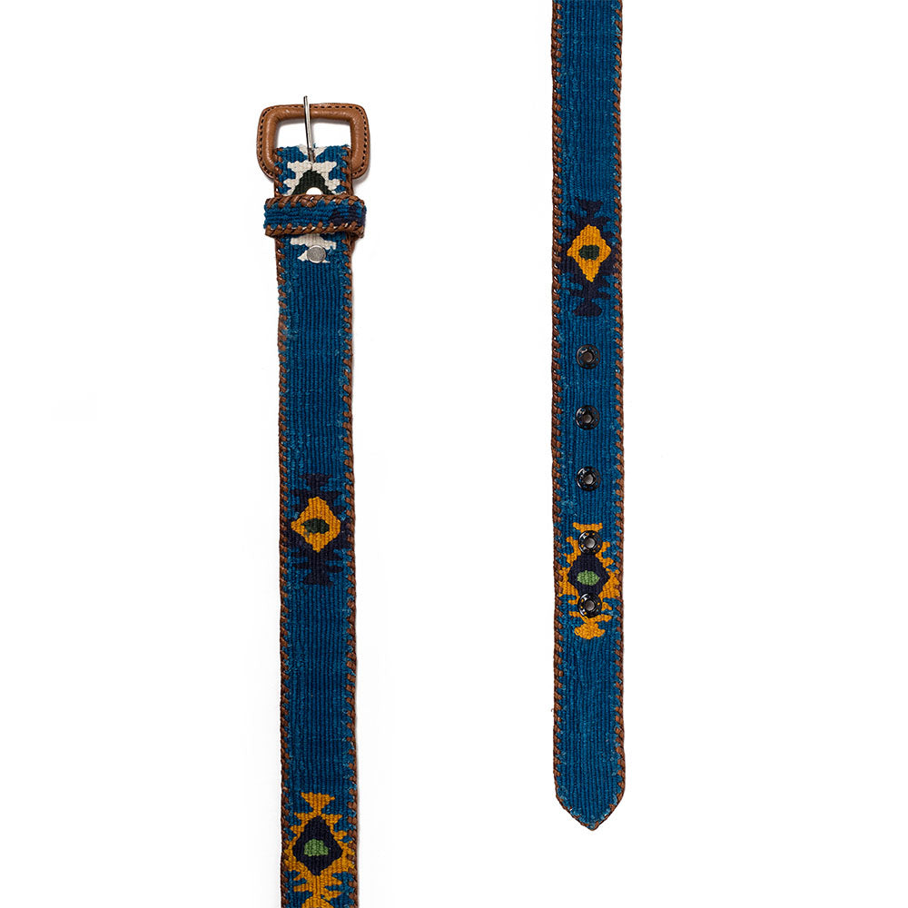Cinturón Azul Plumas Mali