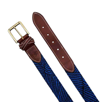 Cinturón Oxford Azul Rayas