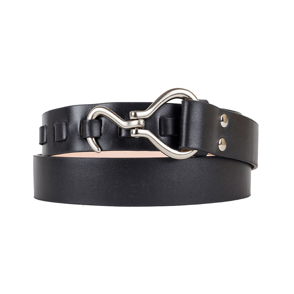 Cinturón Texas Negro Plata | La Mansa Handcrafted Designs
